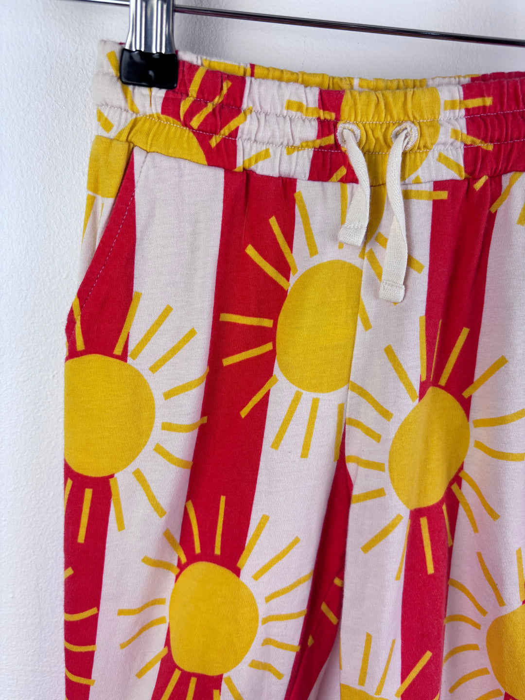 Mini Rodini Red Sun Stripe Trousers 12-18 Months