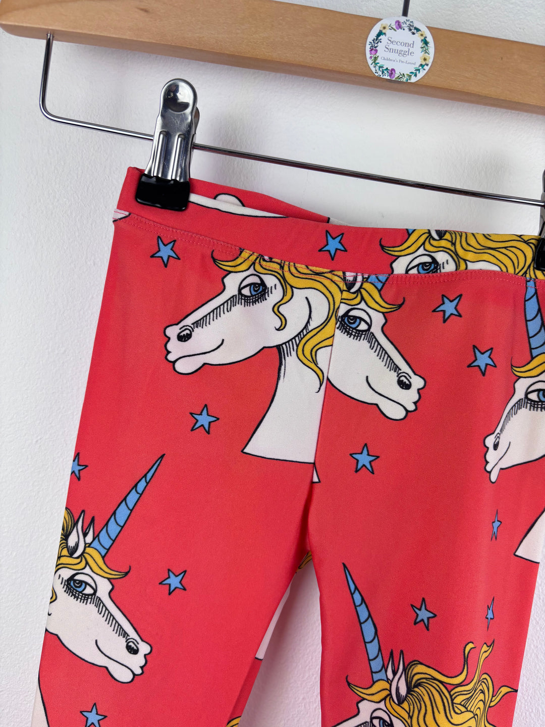 Mini Rodini Pink Unicorn Leggings 12-18 Months