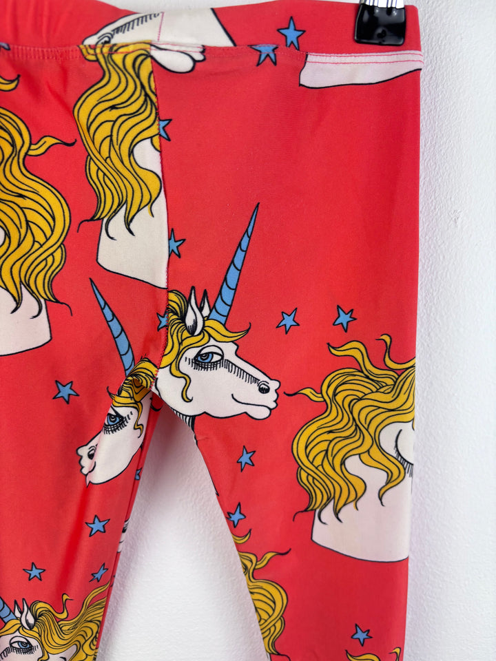 Mini Rodini Pink Unicorn Leggings 12-18 Months