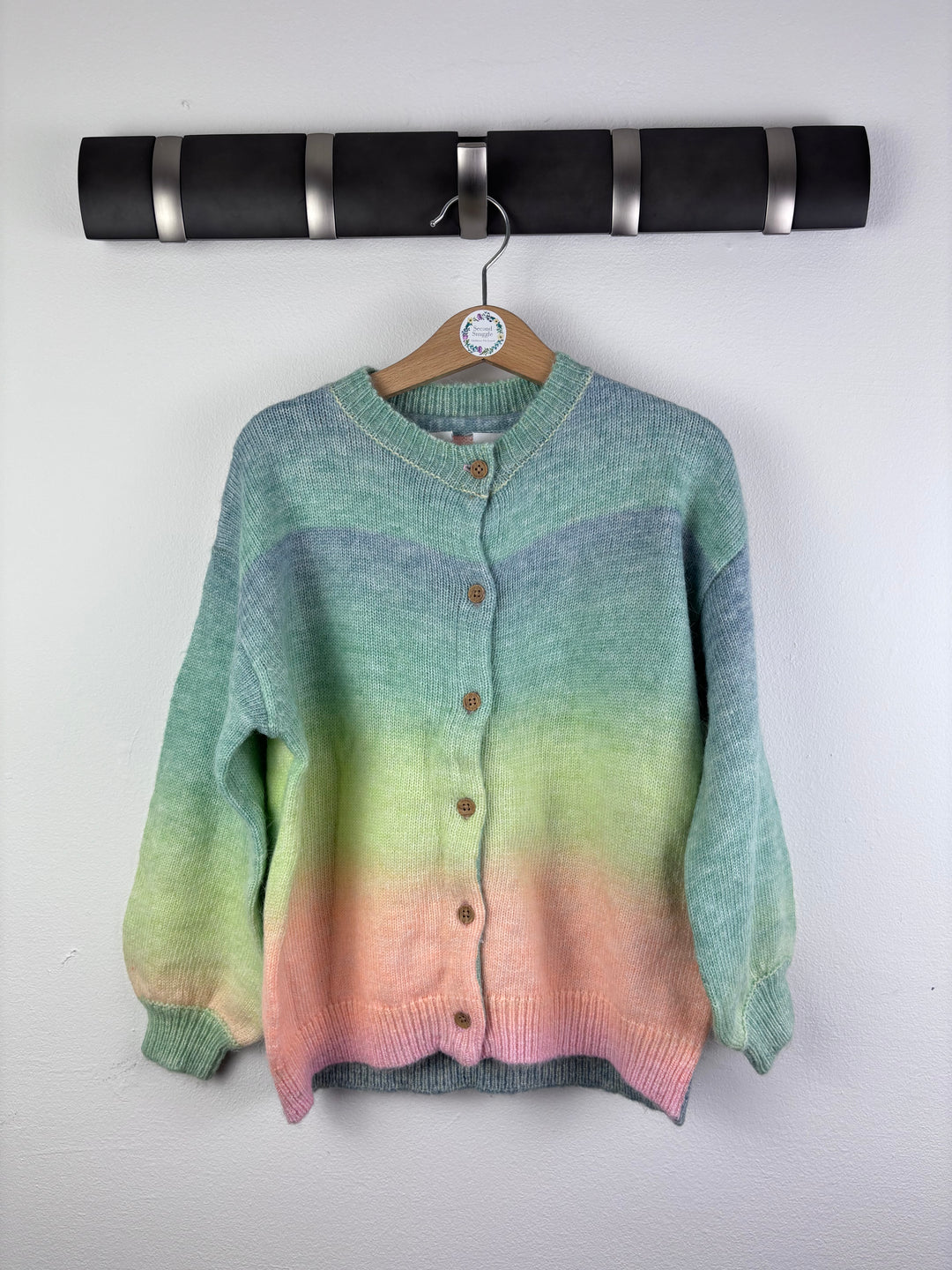 Ex M&S Pastel Ombre Knit Cardigan 6-7 Years