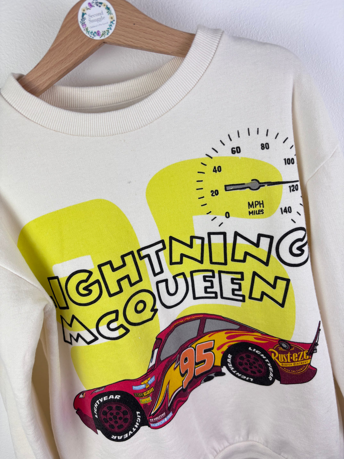 George Cream Lightning McQueen Sweatshirt 6-7 Years-Jumpers-Second Snuggle Preloved