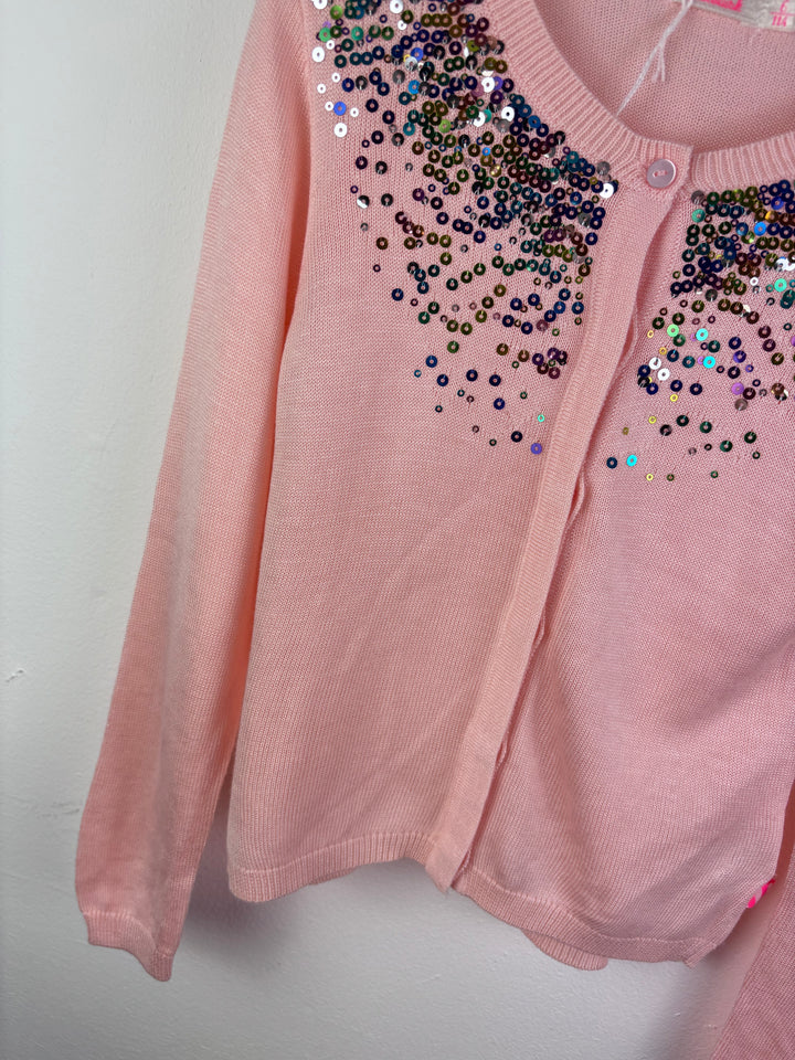 Billieblush Pink Sequin Shoulder Cardigan 5-6 Years