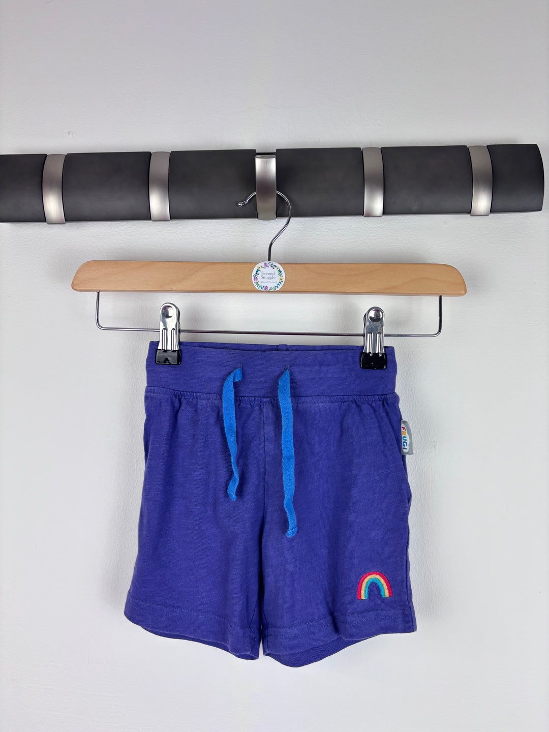 Frugi Rainbow Shorts 2-3 Years-Shorts-Second Snuggle Preloved