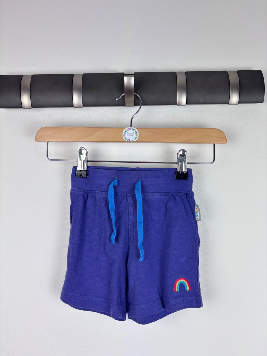 Frugi Rainbow Shorts 2-3 Years-Shorts-Second Snuggle Preloved