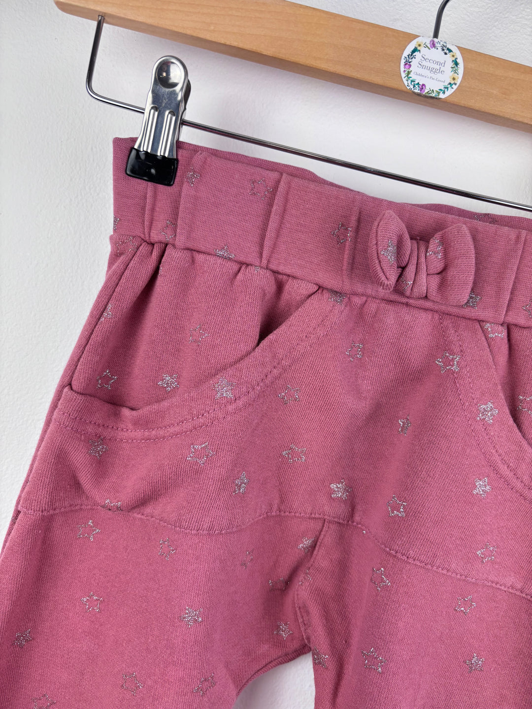 Smafolk Pink Star Print Joggers 3-4 Years