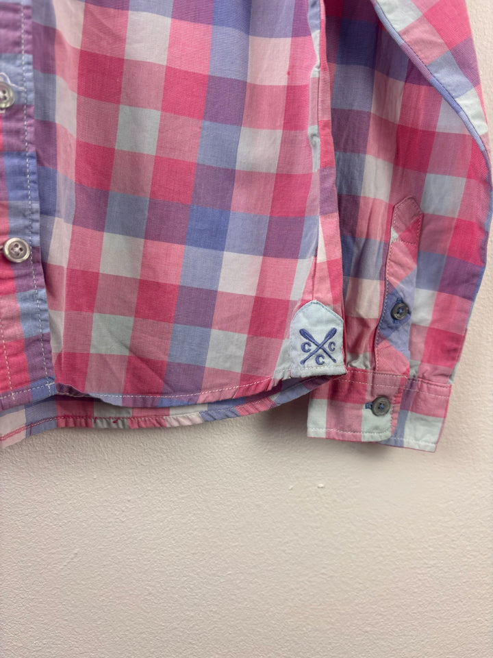 Crew Clothing Pink Blue Check Shirt 5 Years-Shirts-Second Snuggle Preloved