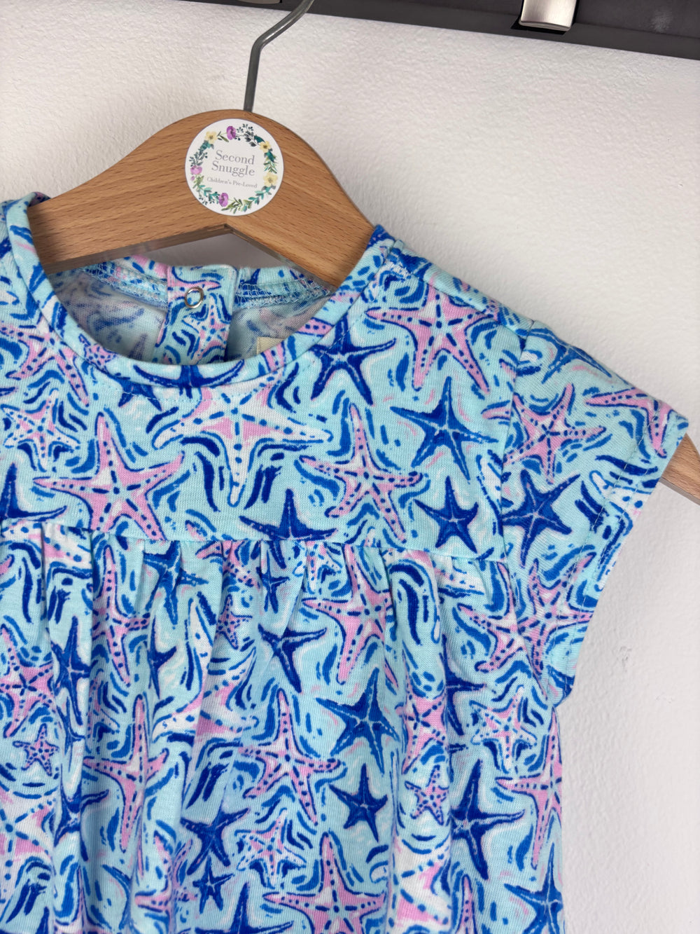 Hatley Starfish Romper 6-9 Months-Dresses-Second Snuggle Preloved