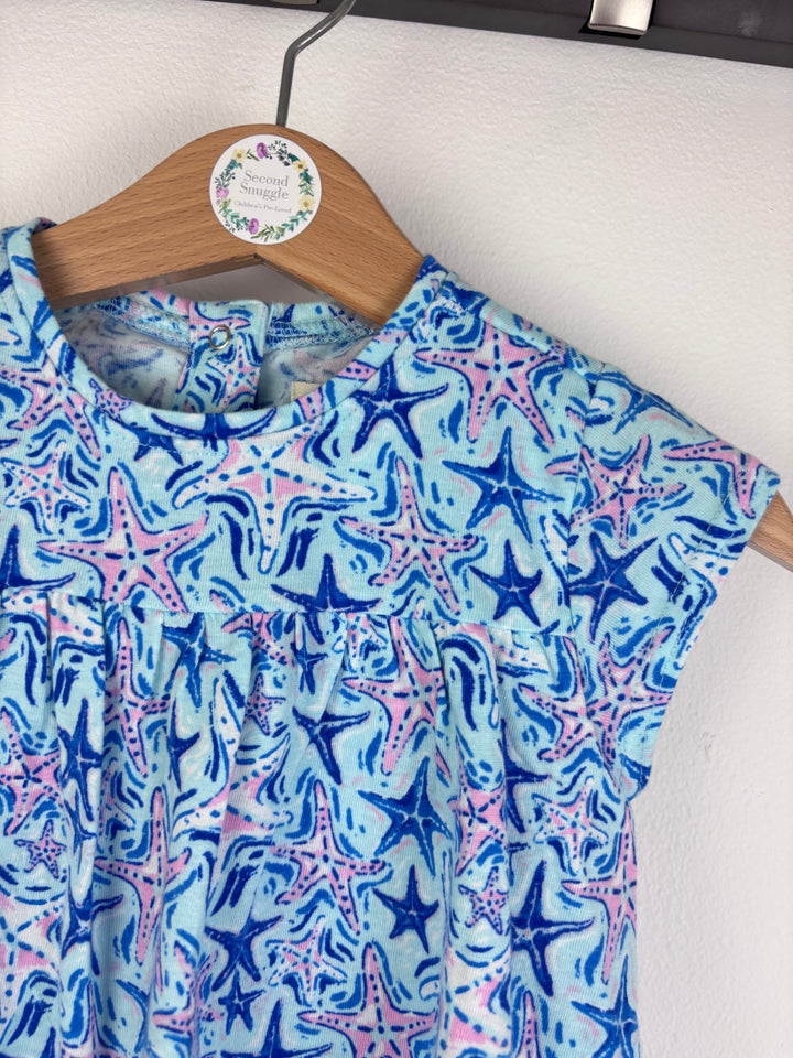 Hatley Starfish Romper 6-9 Months-Dresses-Second Snuggle Preloved