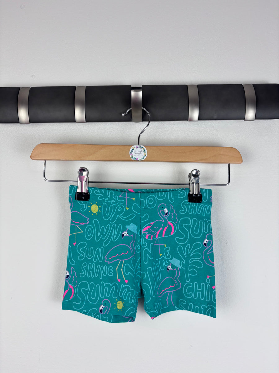 M&S Flamingo Swim Shorts 2-3 Years-Shorts-Second Snuggle Preloved