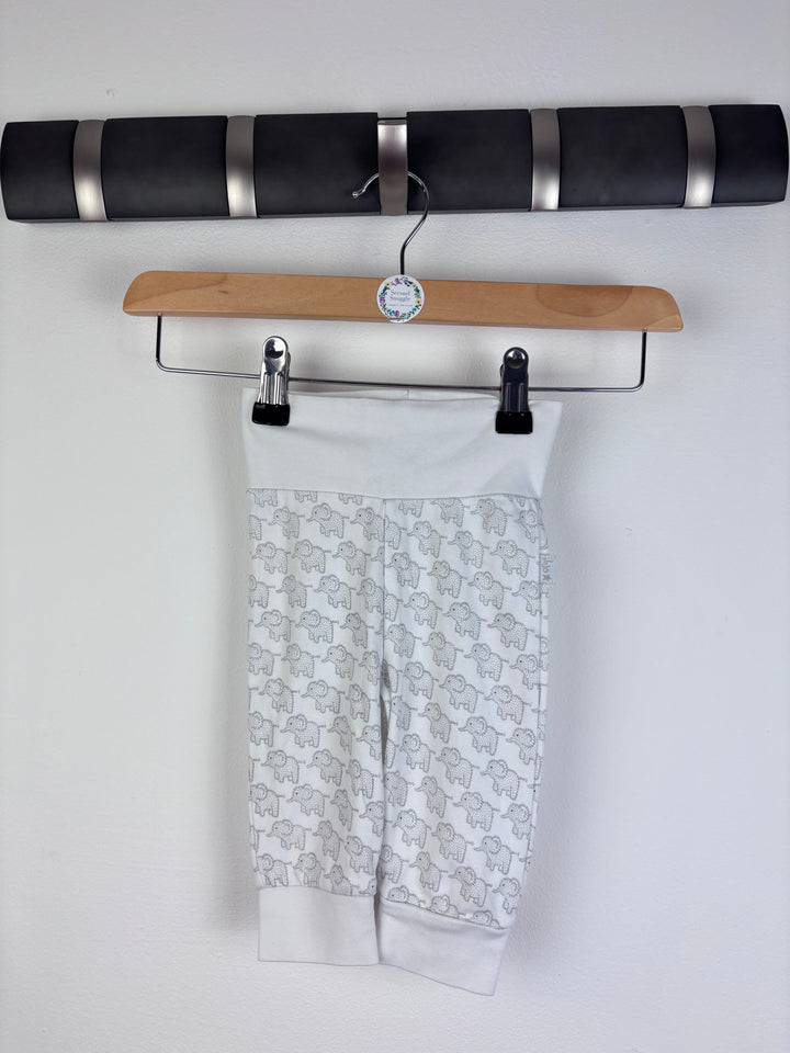 JoJo Maman Bebe Elephant Print Leggings 3-6 Months