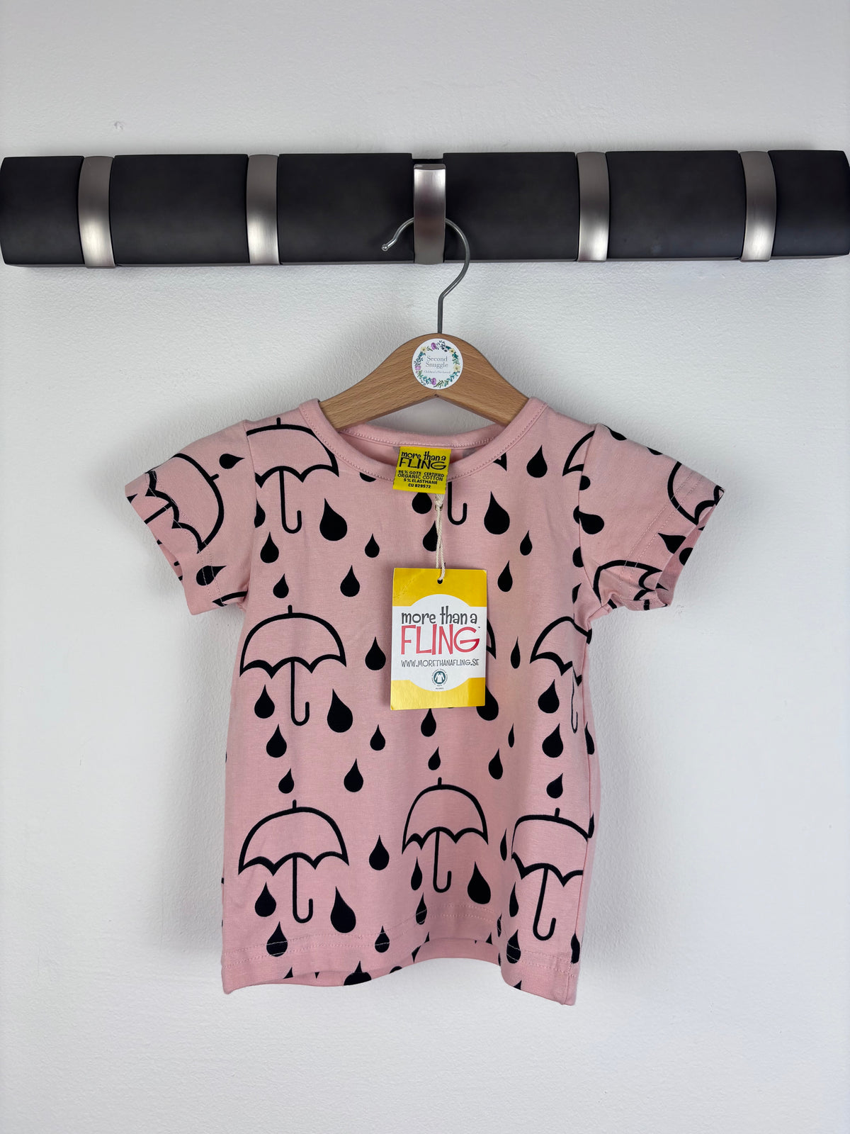 More Than A Fling Umbrella Print Top/Tunic 62/68 (3-6 Months)-Tops-Second Snuggle Preloved