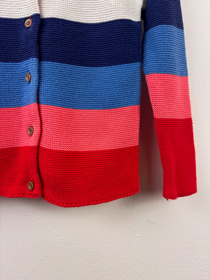 Next Multicolour Stripe Knitted Cardigan 3-4 Years-Cardigans-Second Snuggle Preloved