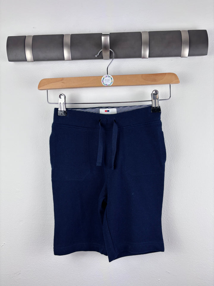 Junior J Navy Drawstring Jersey Shorts 3-4 Years