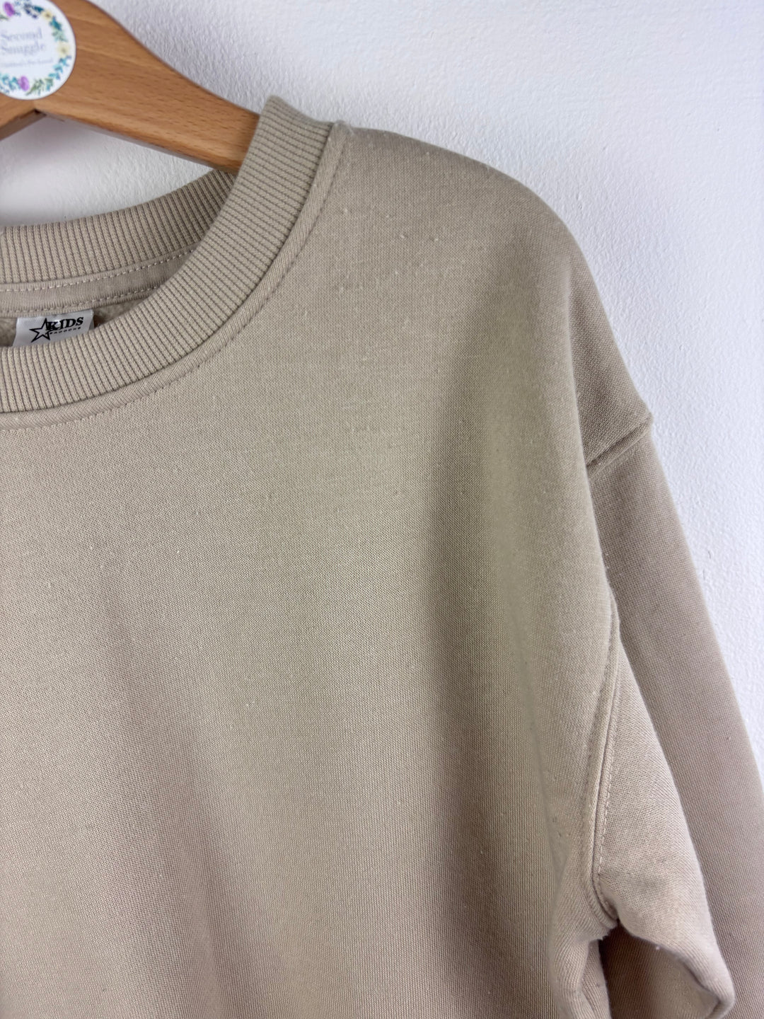 Peacock Beige Oversized Sweatshirt 6-7 Years