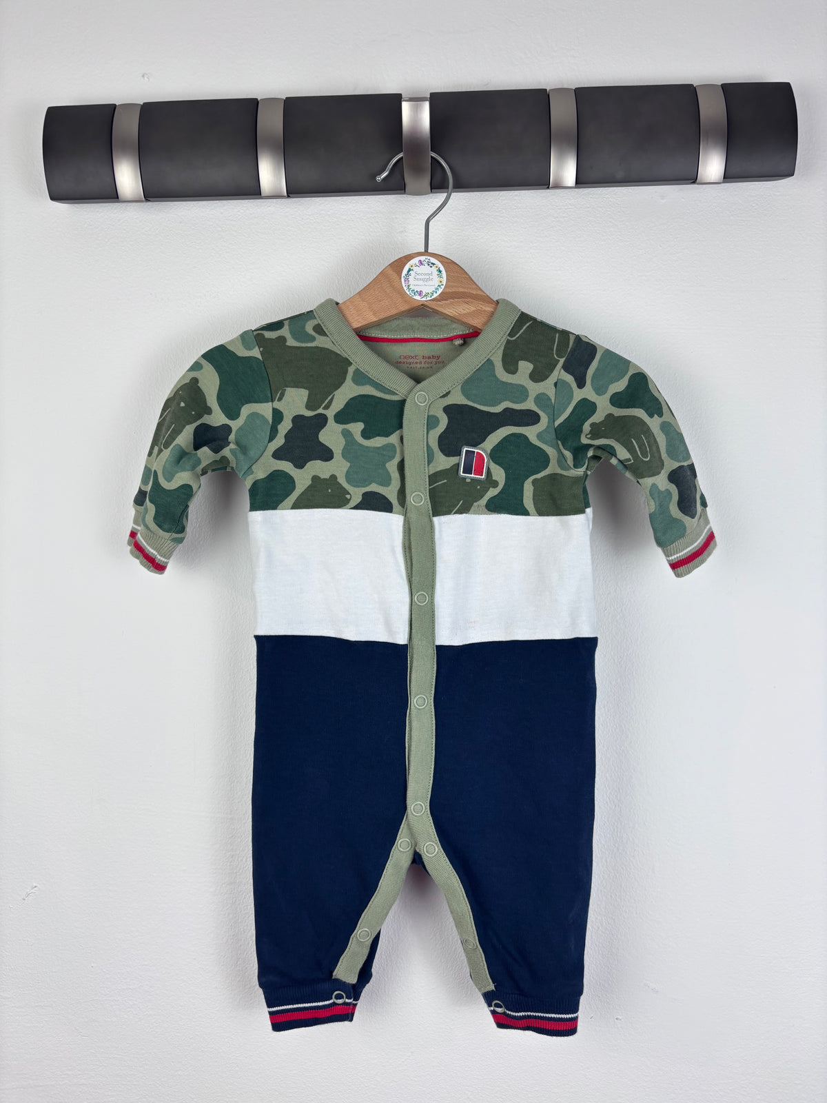 Next Camo Romper Up To 3 Months-Rompers-Second Snuggle Preloved