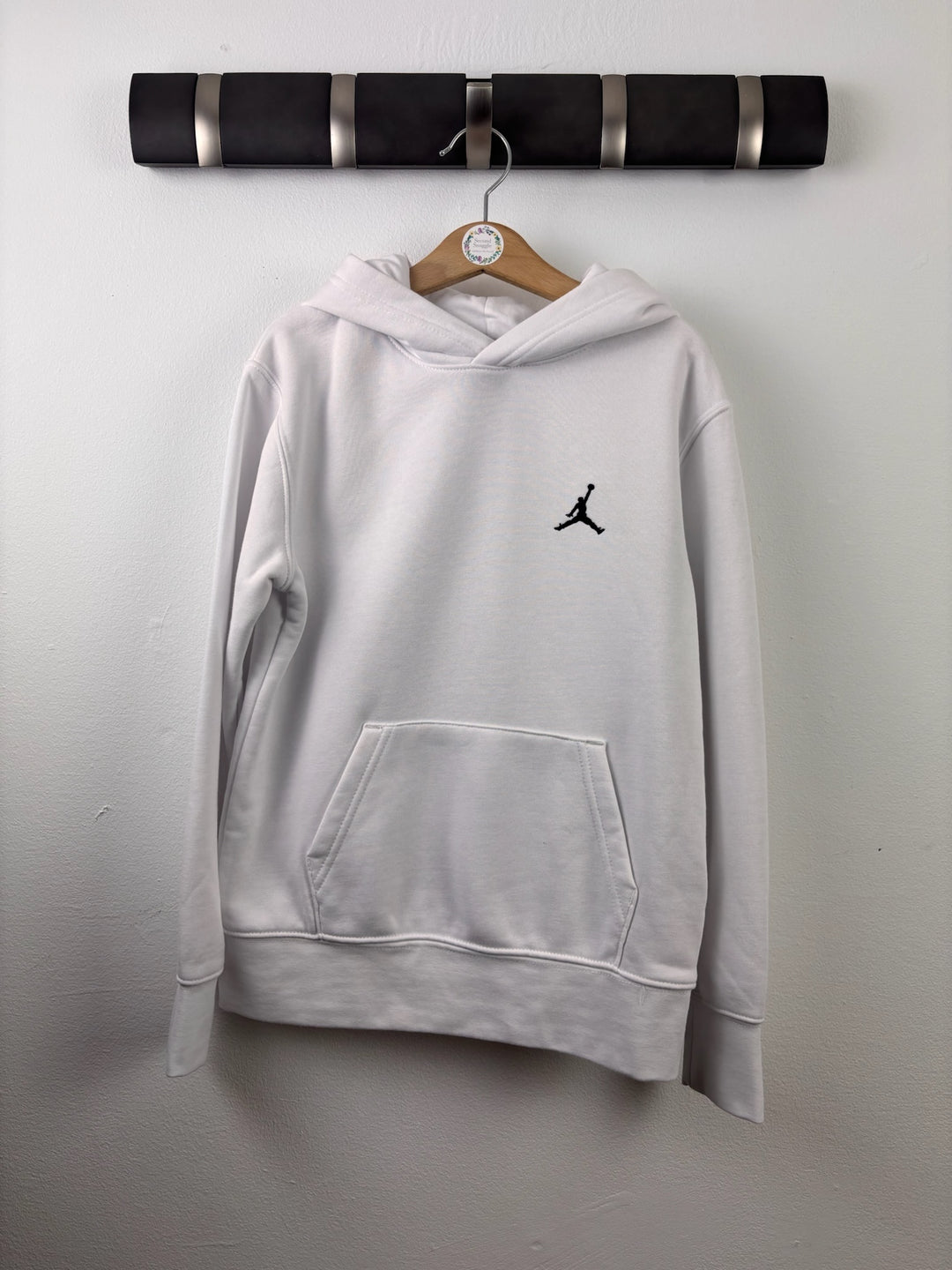 Nike Jordan White Jumpman Hoodie 8-10 Years Small-Hoodies-Second Snuggle Preloved