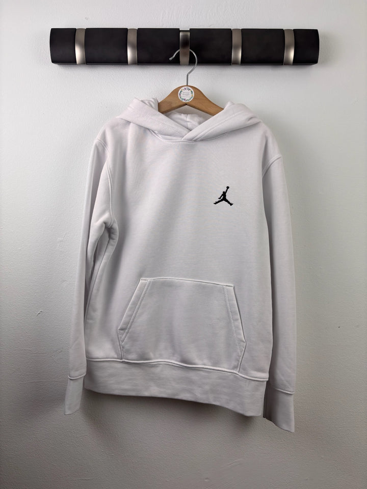 Nike Jordan White Jumpman Hoodie 8-10 Years Small-Hoodies-Second Snuggle Preloved