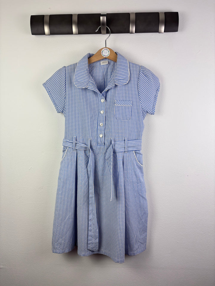 Next Blue Gingham Shirt Dress 7-8 Years