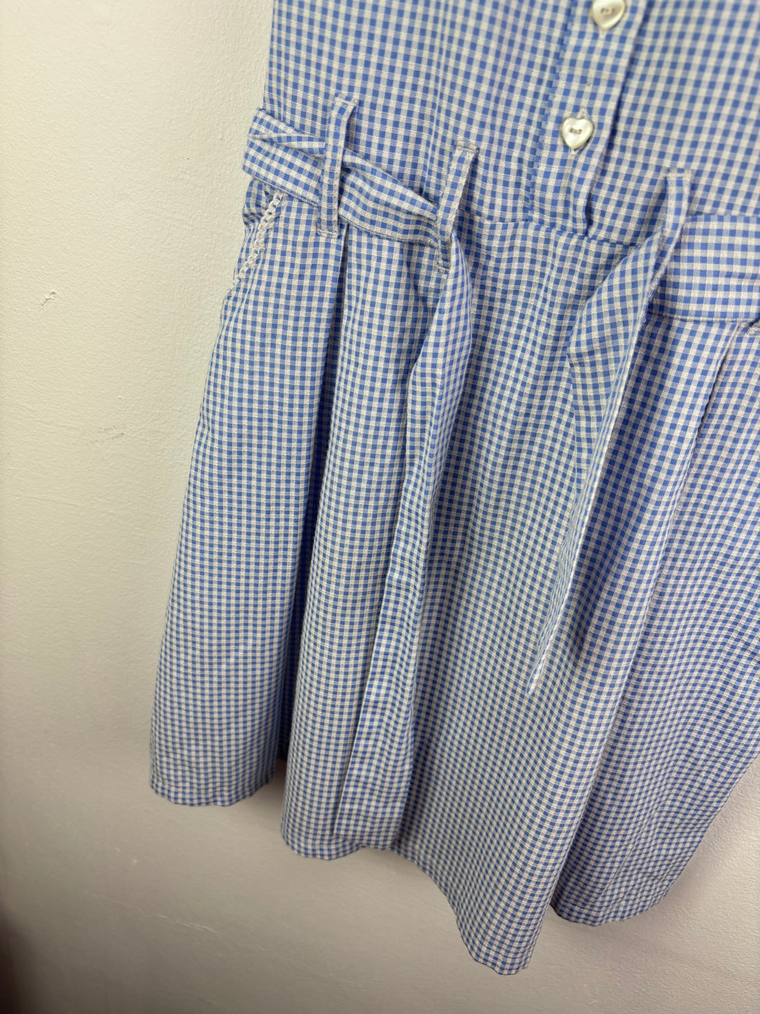 Next Blue Gingham Shirt Dress 7-8 Years