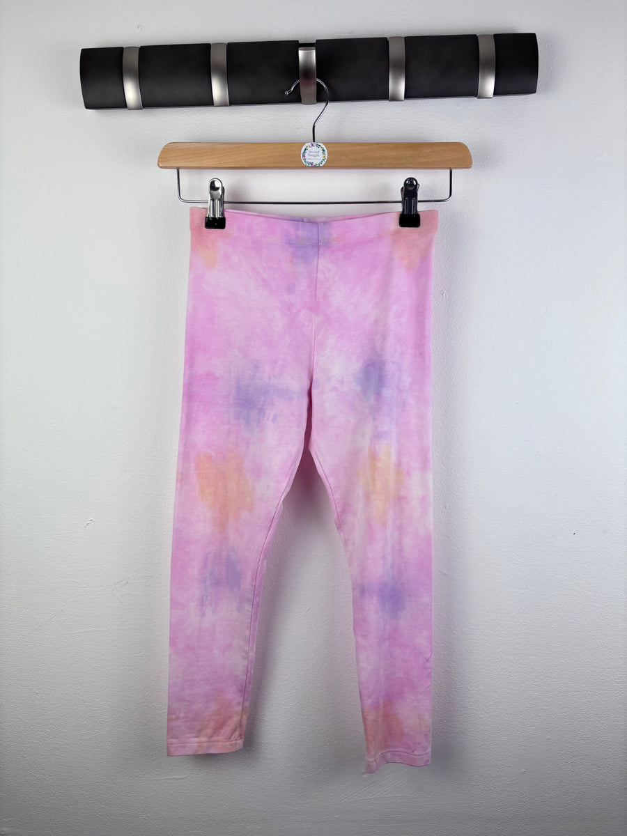 Next Pink Tie Dye Leggings 7-8 Years-Leggings-Second Snuggle Preloved