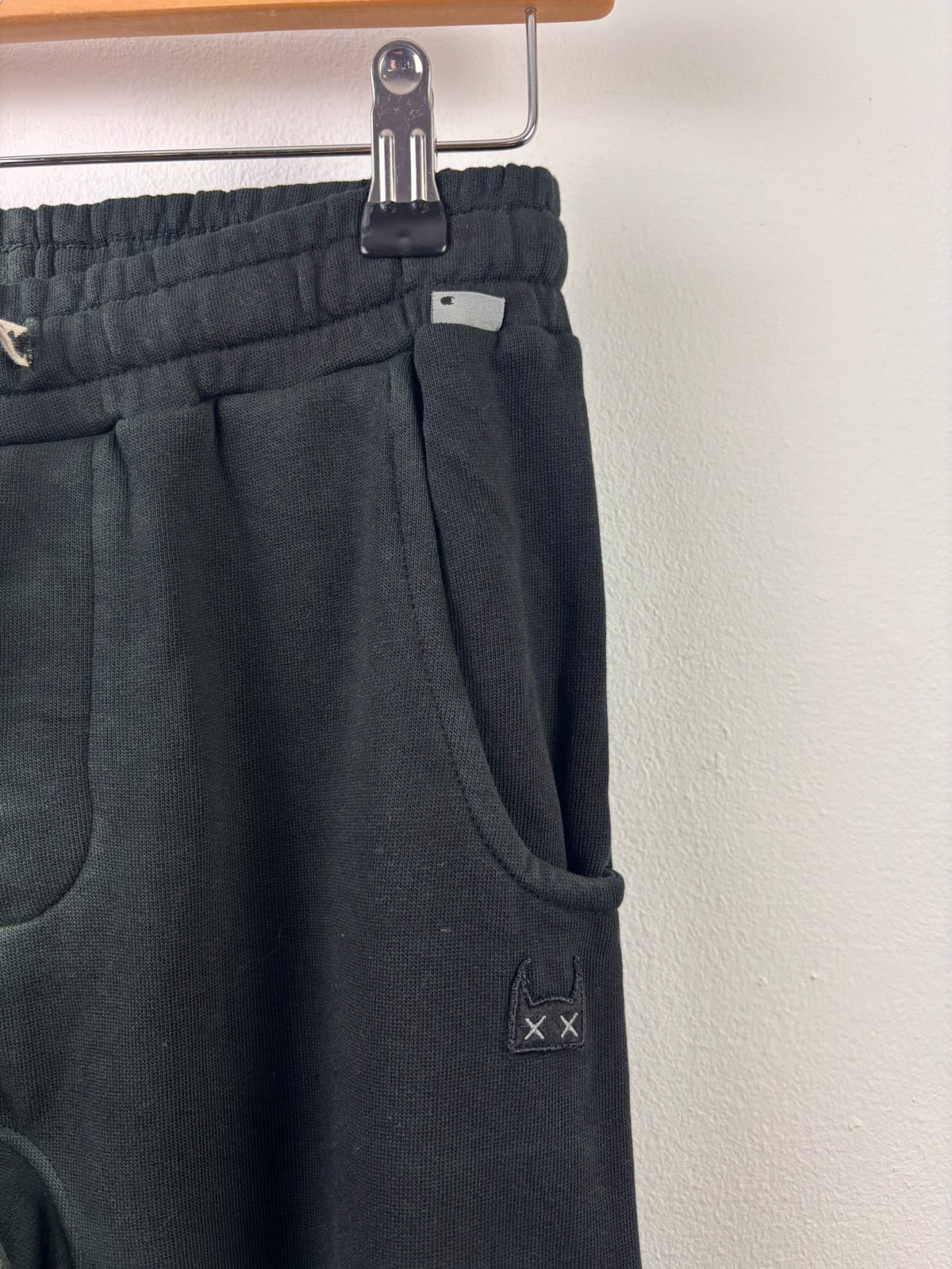 Munster Kids Khaki Black Colour Block Joggers 10 Years-Trousers-Second Snuggle Preloved