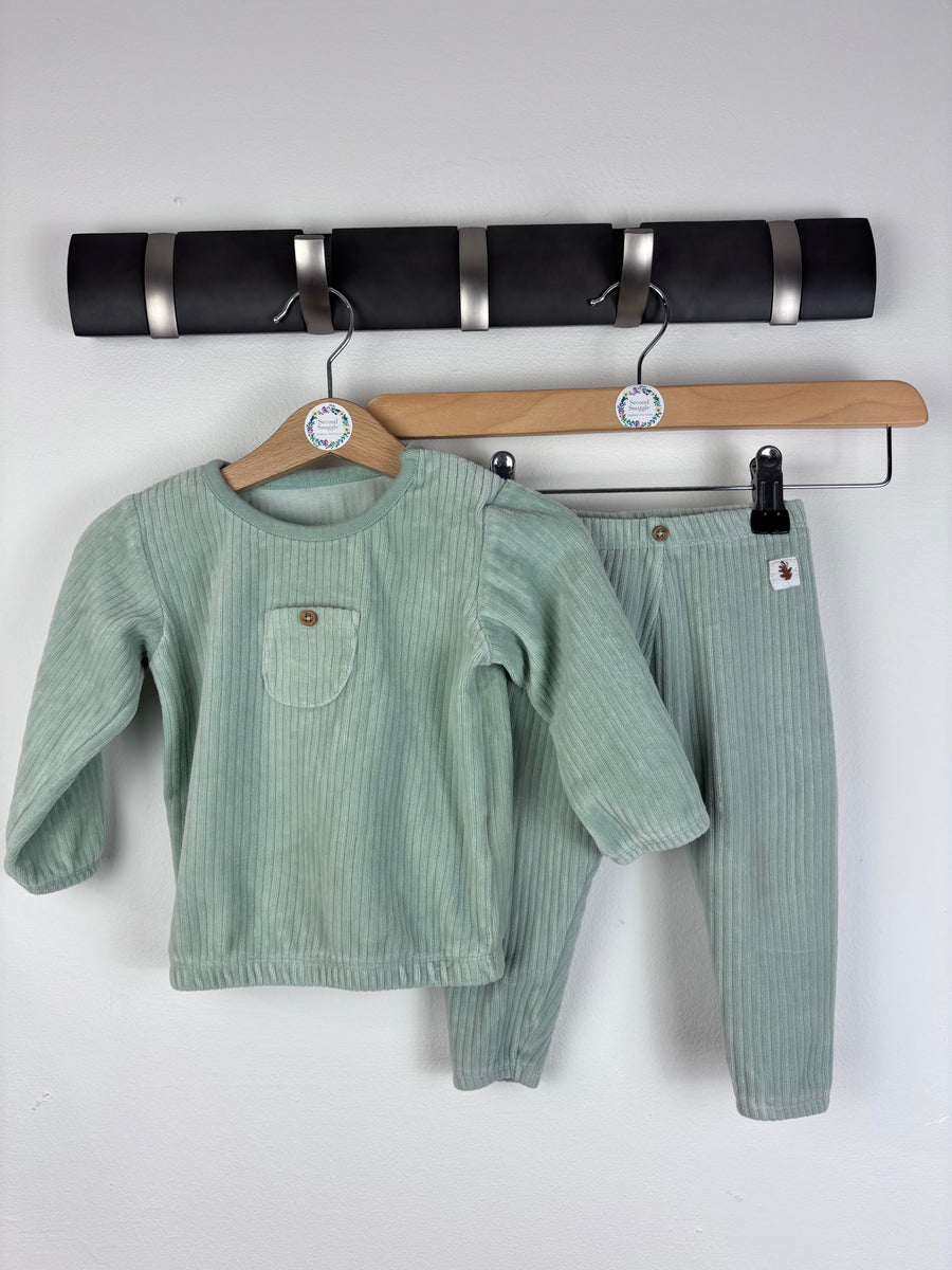 M&S Green Outfit 9-12 Months-Sets-Second Snuggle Preloved