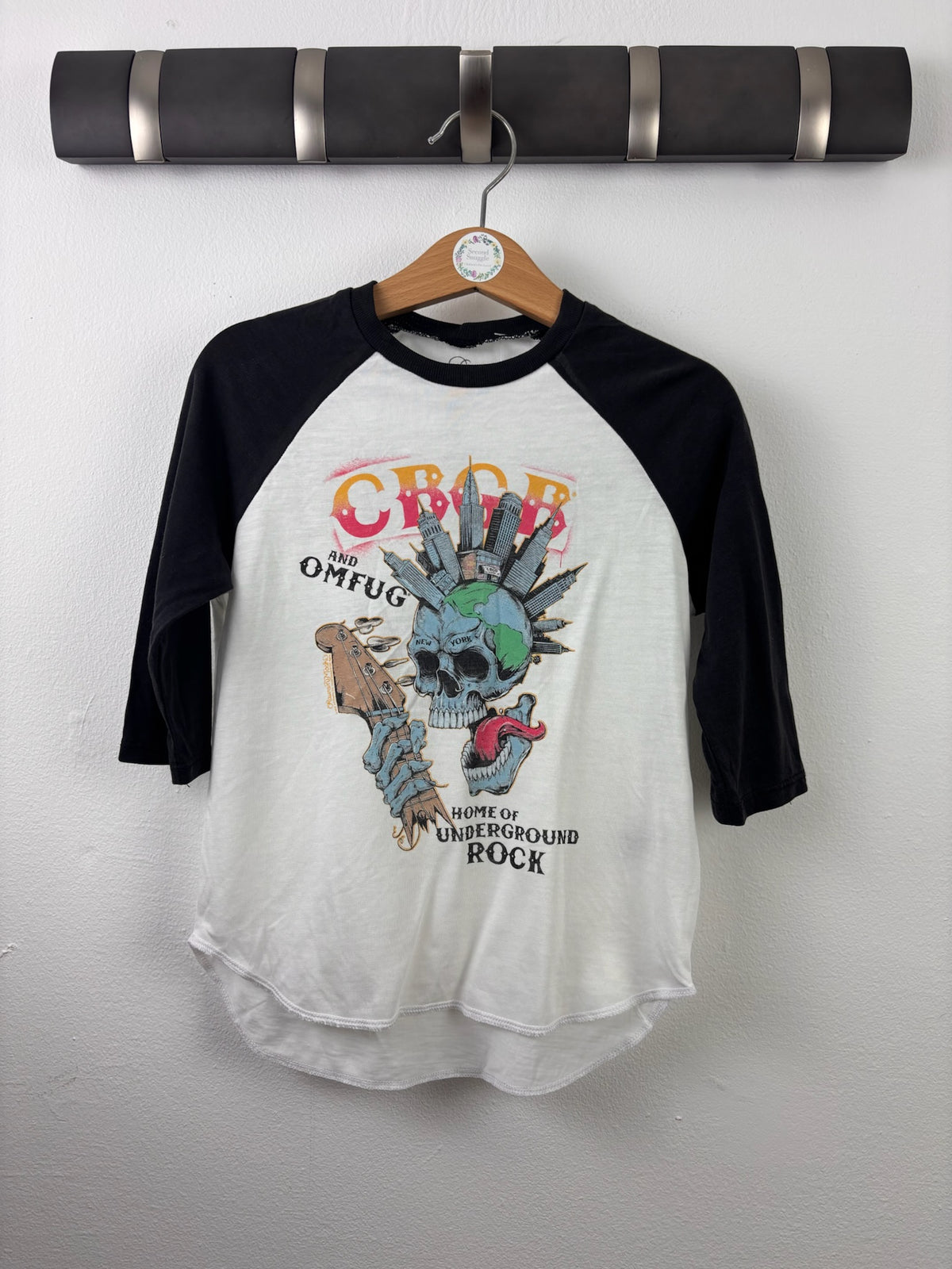 Lauren Moshi CBGB Graphic Raglan Top 4 Years-Tops-Second Snuggle Preloved