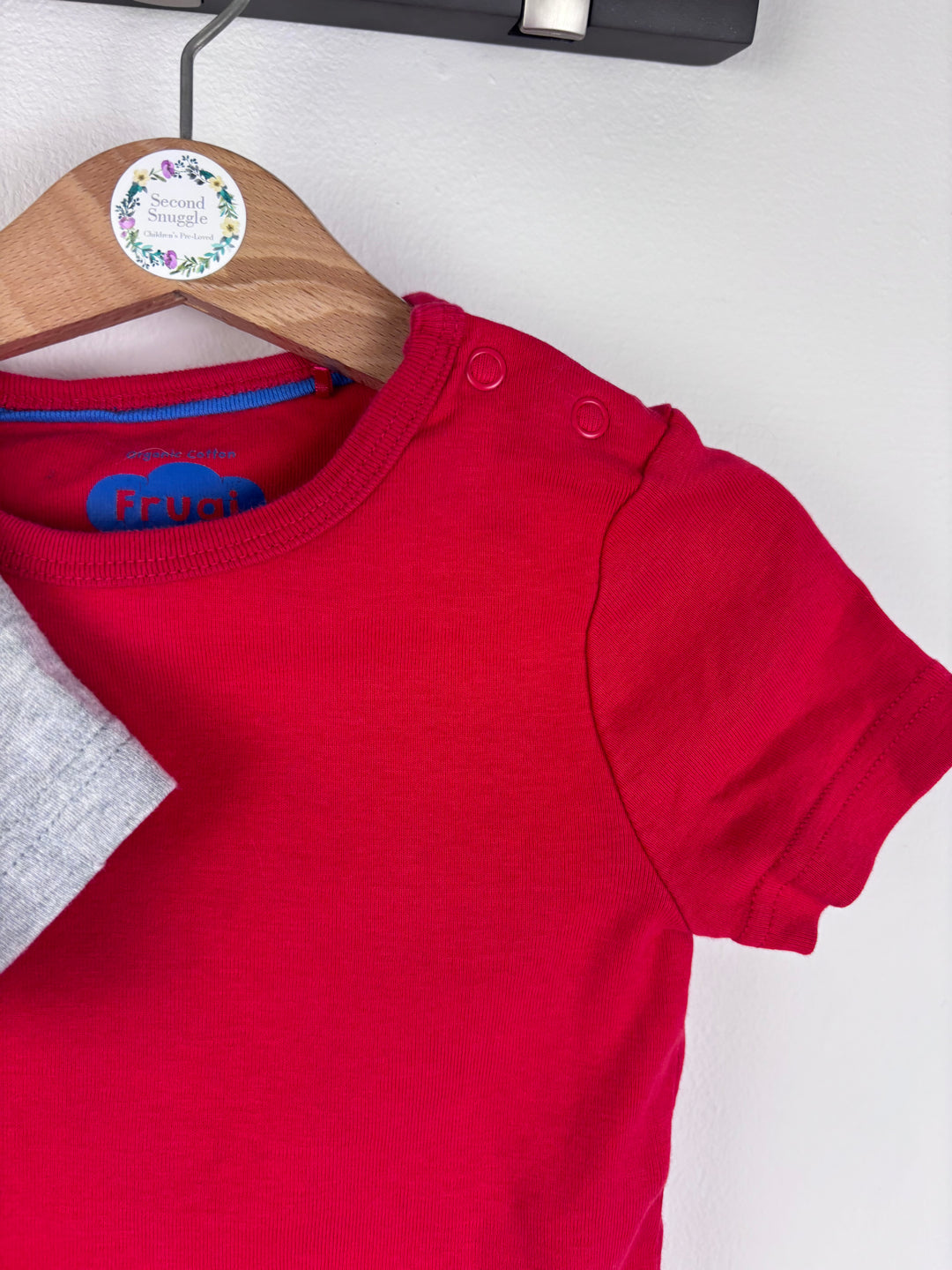 Frugi Tractor & Red T Shirt 2-3 Years-Tops-Second Snuggle Preloved