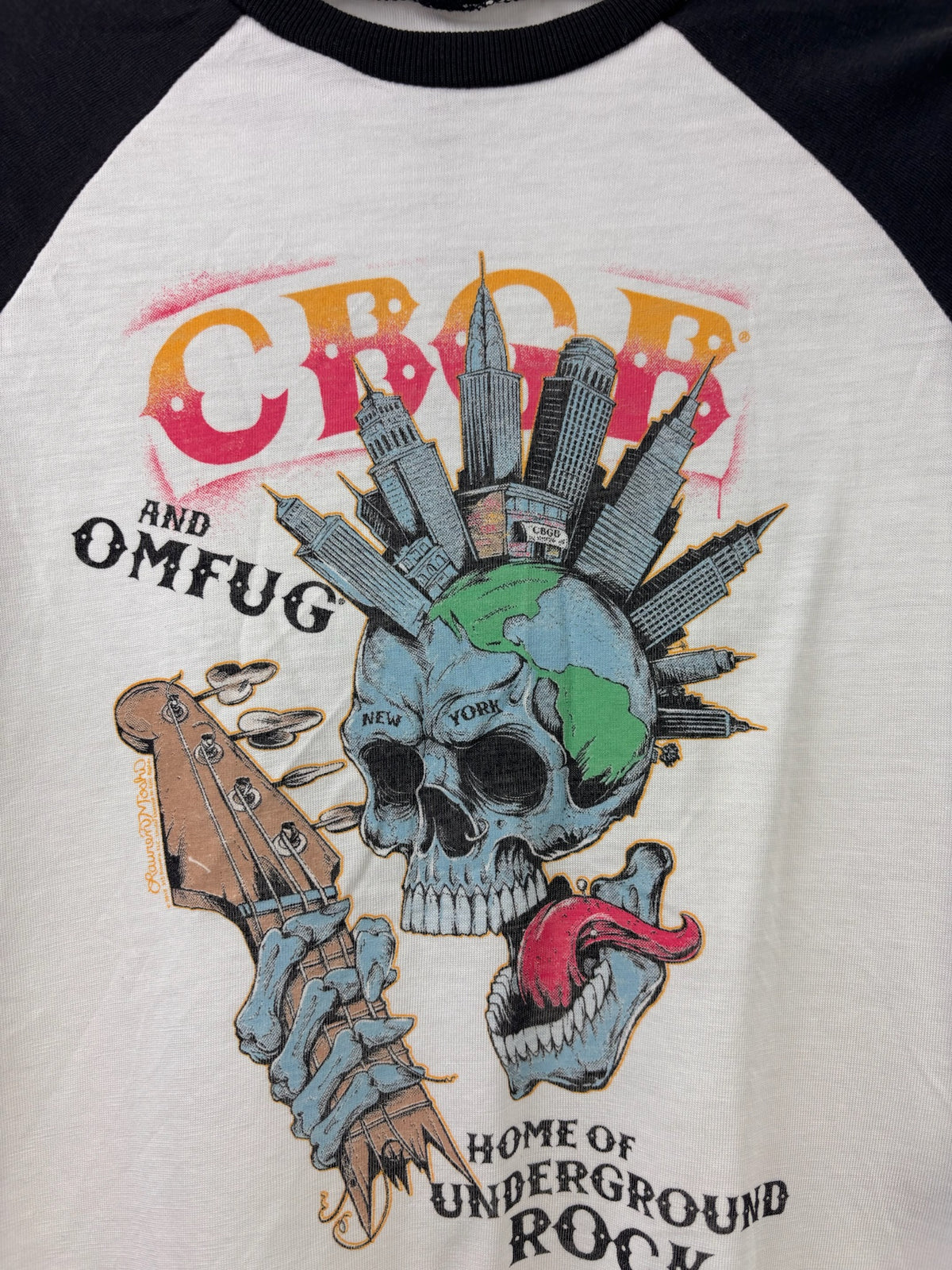Lauren Moshi CBGB Graphic Raglan Top 4 Years-Tops-Second Snuggle Preloved