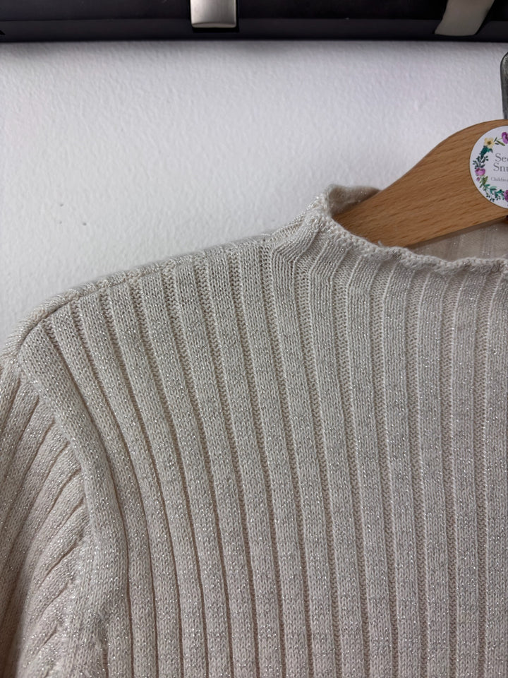 TU Cream Ribbed Long Sleeve Top 2-3 Years-Tops-Second Snuggle Preloved