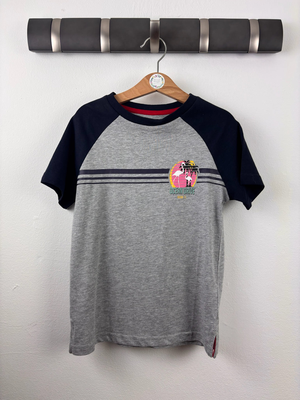 Threadboys Grey Ocean Drive T-Shirt 5-6 Years-Tops-Second Snuggle Preloved
