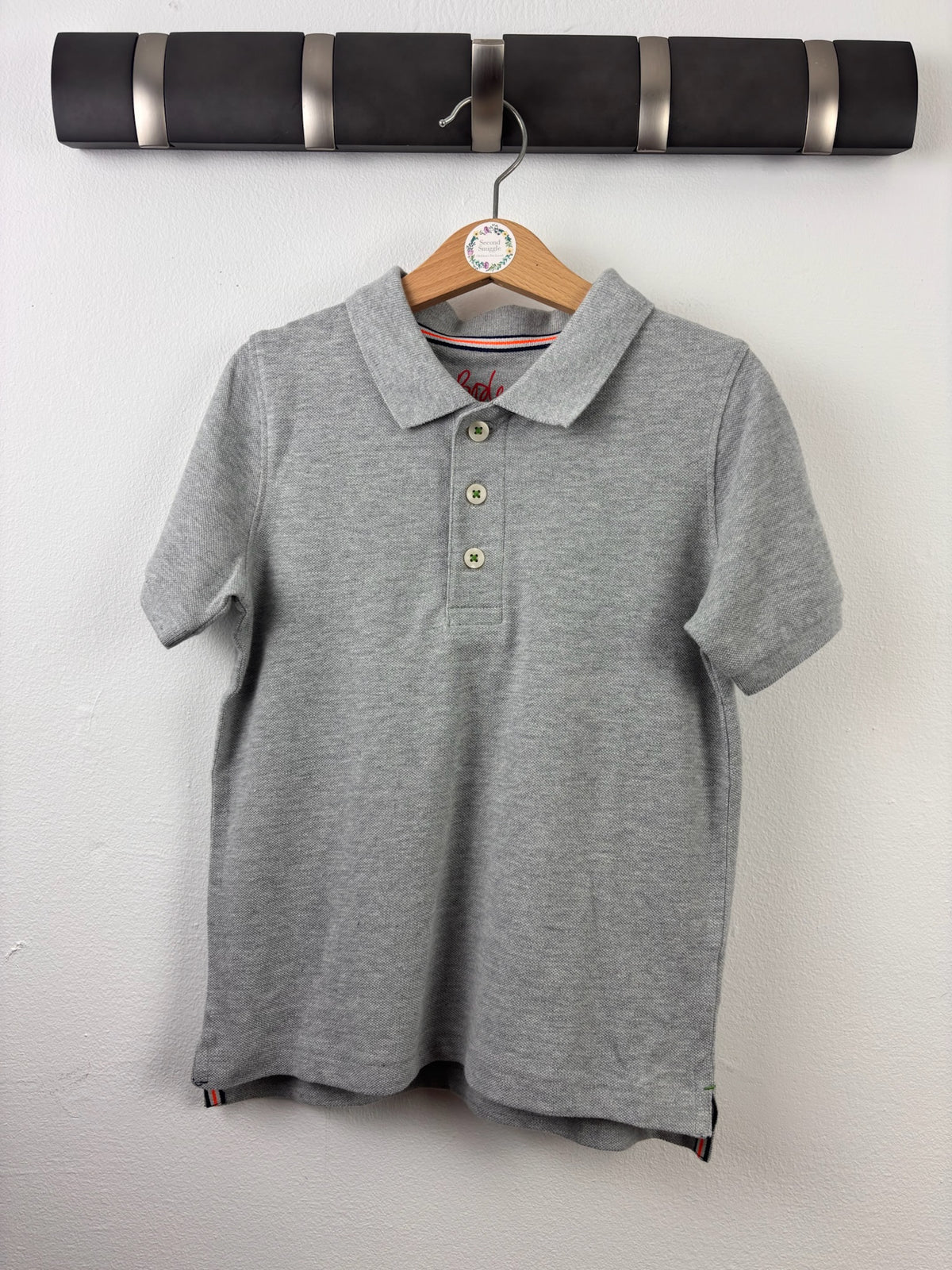Boden Grey Skull Star Polo Shirt 3-4 Years-Tops-Second Snuggle Preloved