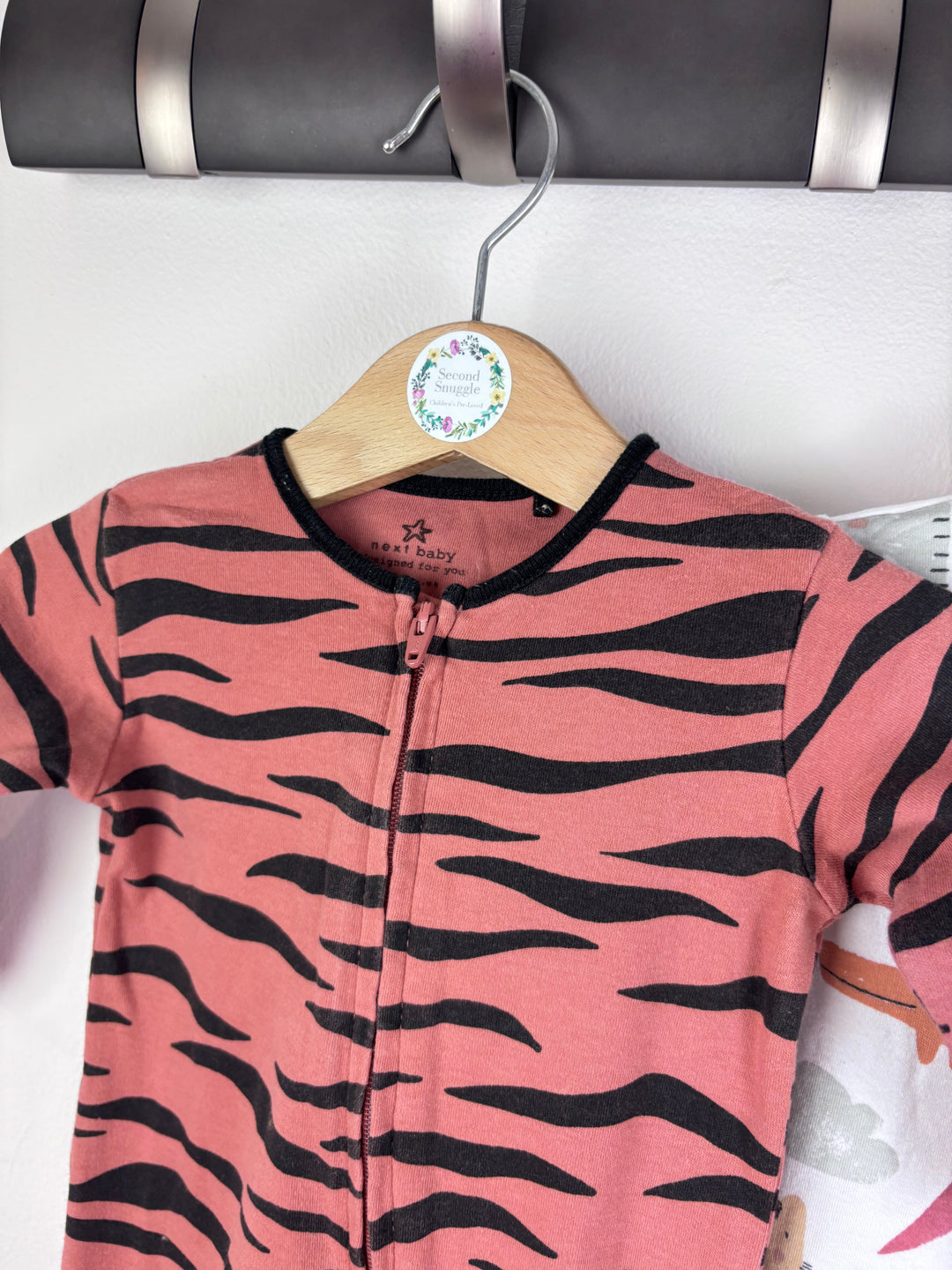 Next Animal Print Tiger Stripe Sleepsuits Set Up To 3 Months