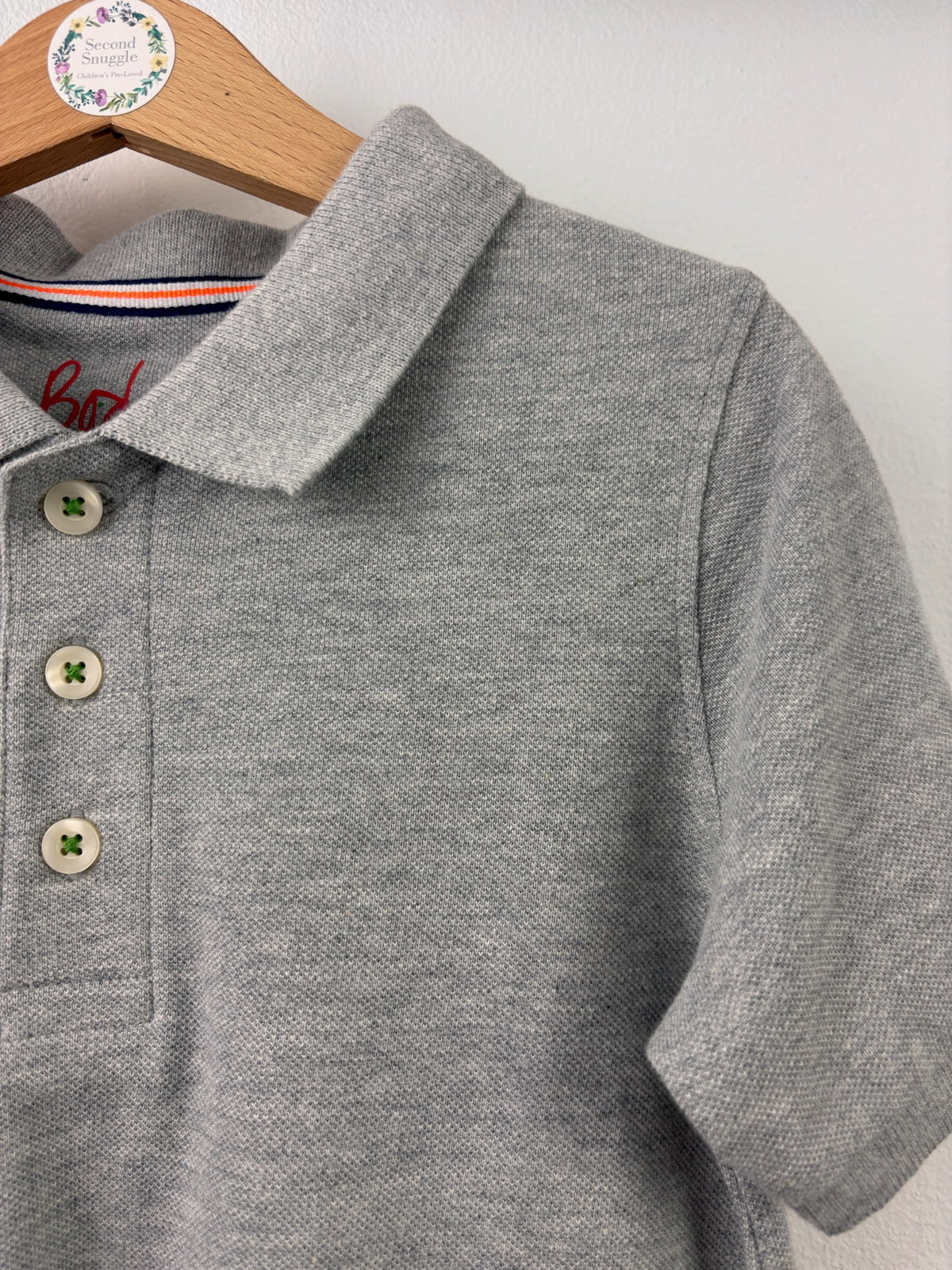 Boden Grey Skull Star Polo Shirt 3-4 Years-Tops-Second Snuggle Preloved