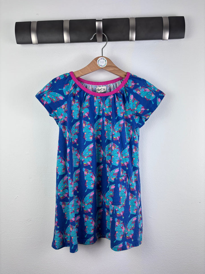 Hatley Blue Butterfly Print Dress 4-5 Years-Dresses-Second Snuggle Preloved