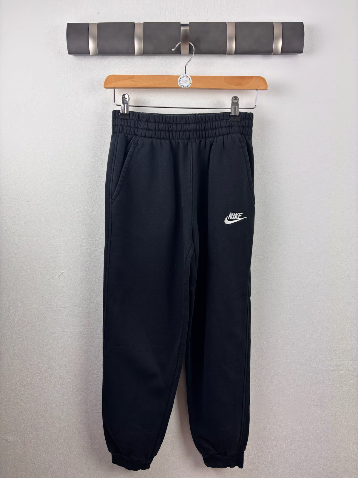 Nike Black Logo Joggers 10-12 Years Medium-Trousers-Second Snuggle Preloved