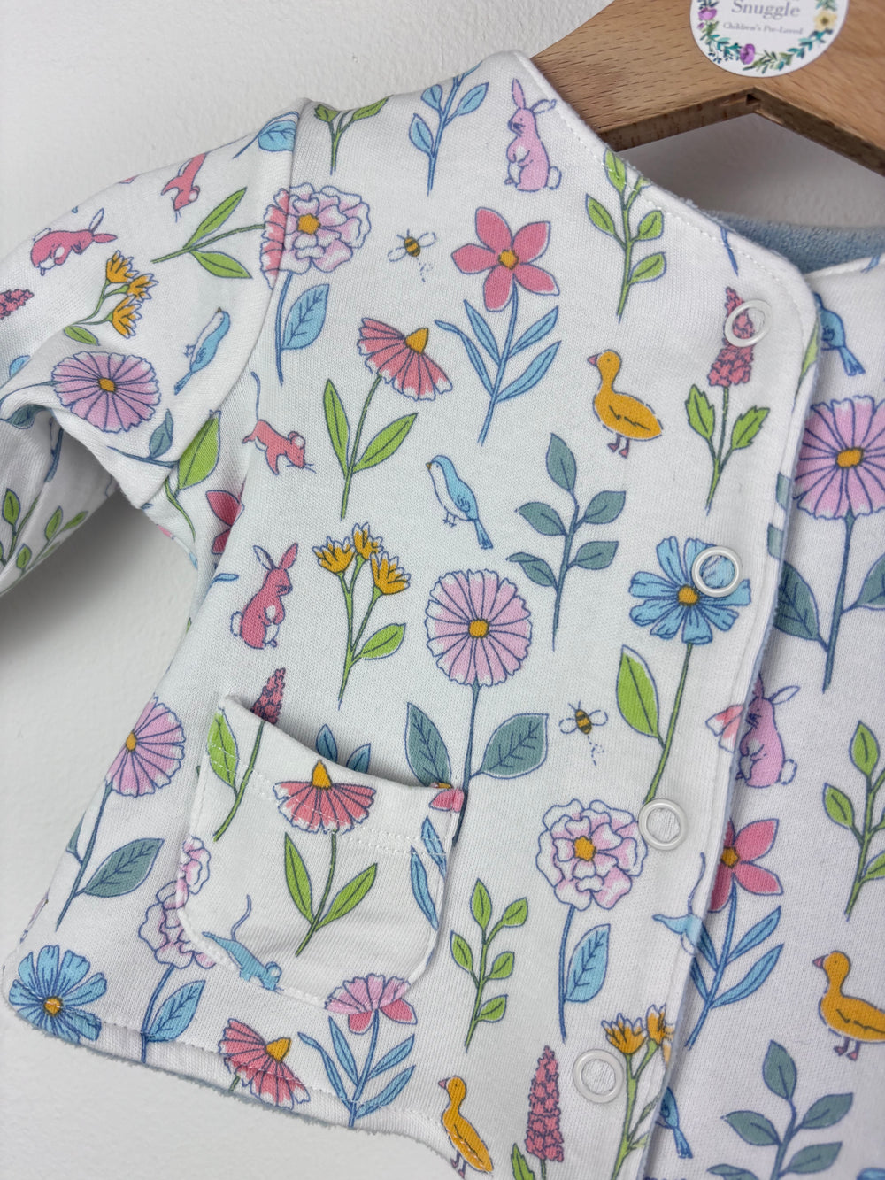 JoJo Maman Bébé White Floral Starter Set 0-3 Months-Sleepsuits-Second Snuggle Preloved