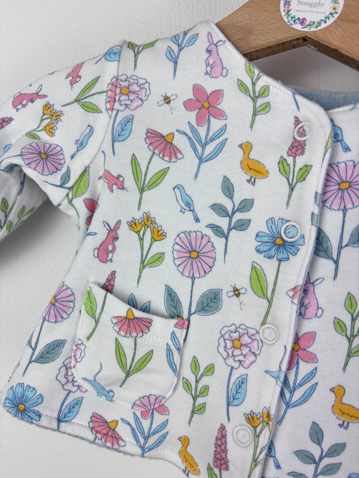 JoJo Maman Bébé White Floral Starter Set 0-3 Months-Sleepsuits-Second Snuggle Preloved