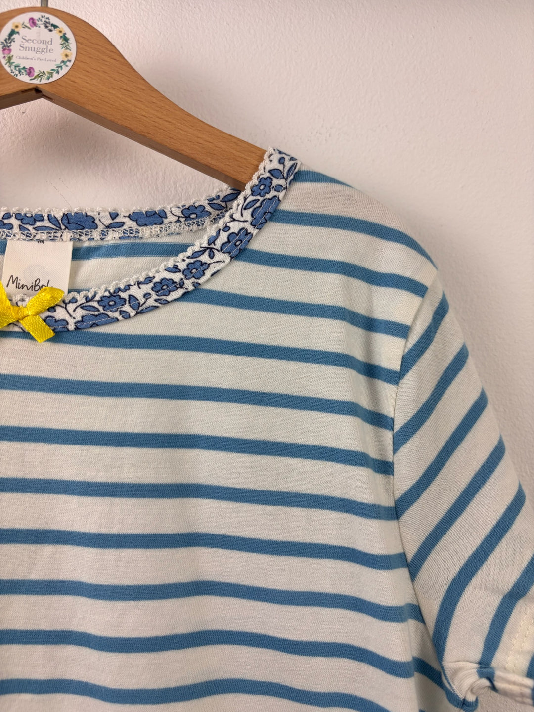 Boden Blue Stripe T-Shirt 9-10 Years-Tops-Second Snuggle Preloved