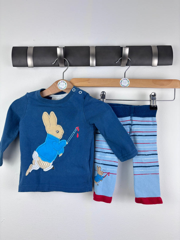 Blade & Rose Blue Peter Rabbit Top and Leggings Set 0-3 Months-Sets-Second Snuggle Preloved