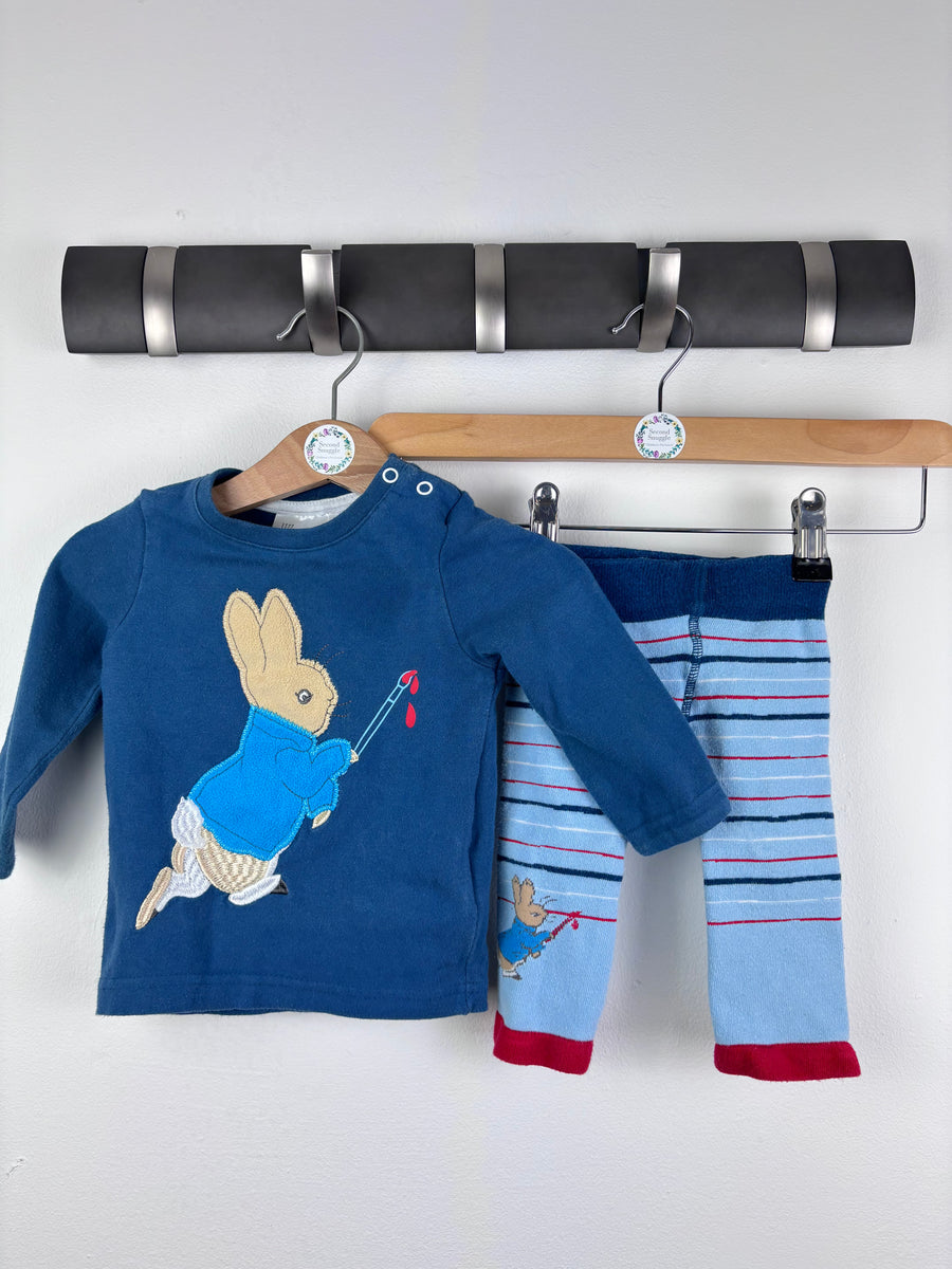 Blade & Rose Blue Peter Rabbit Top and Leggings Set 0-3 Months-Sets-Second Snuggle Preloved