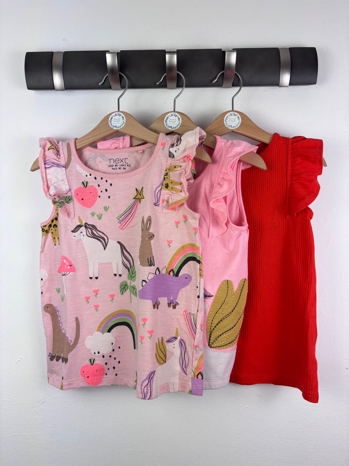 Next Mixed Colour T-Shirt Bundle of 3 5-6 Years-Tops-Second Snuggle Preloved