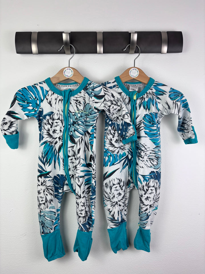 Bonds Tropical Zip Sleepsuit Bundle Newborn-Sleepsuits-Second Snuggle Preloved
