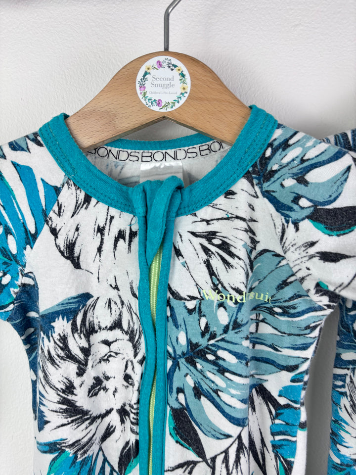 Bonds Tropical Zip Sleepsuit Bundle Newborn-Sleepsuits-Second Snuggle Preloved