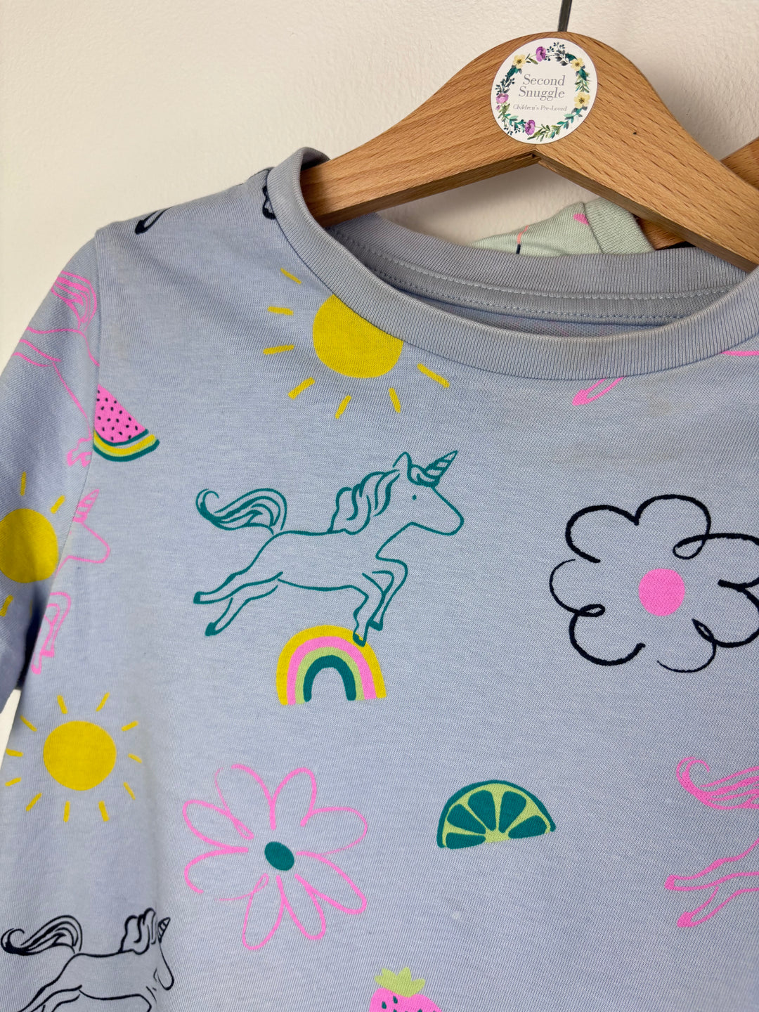 M&S Mixed Print Pyjama Bundle of 2 Sets 6-7 Years-Night Wear-Second Snuggle Preloved