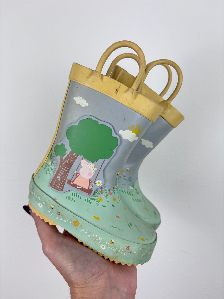 George Peppa Pig Wellies UK 4-Boots-Second Snuggle Preloved