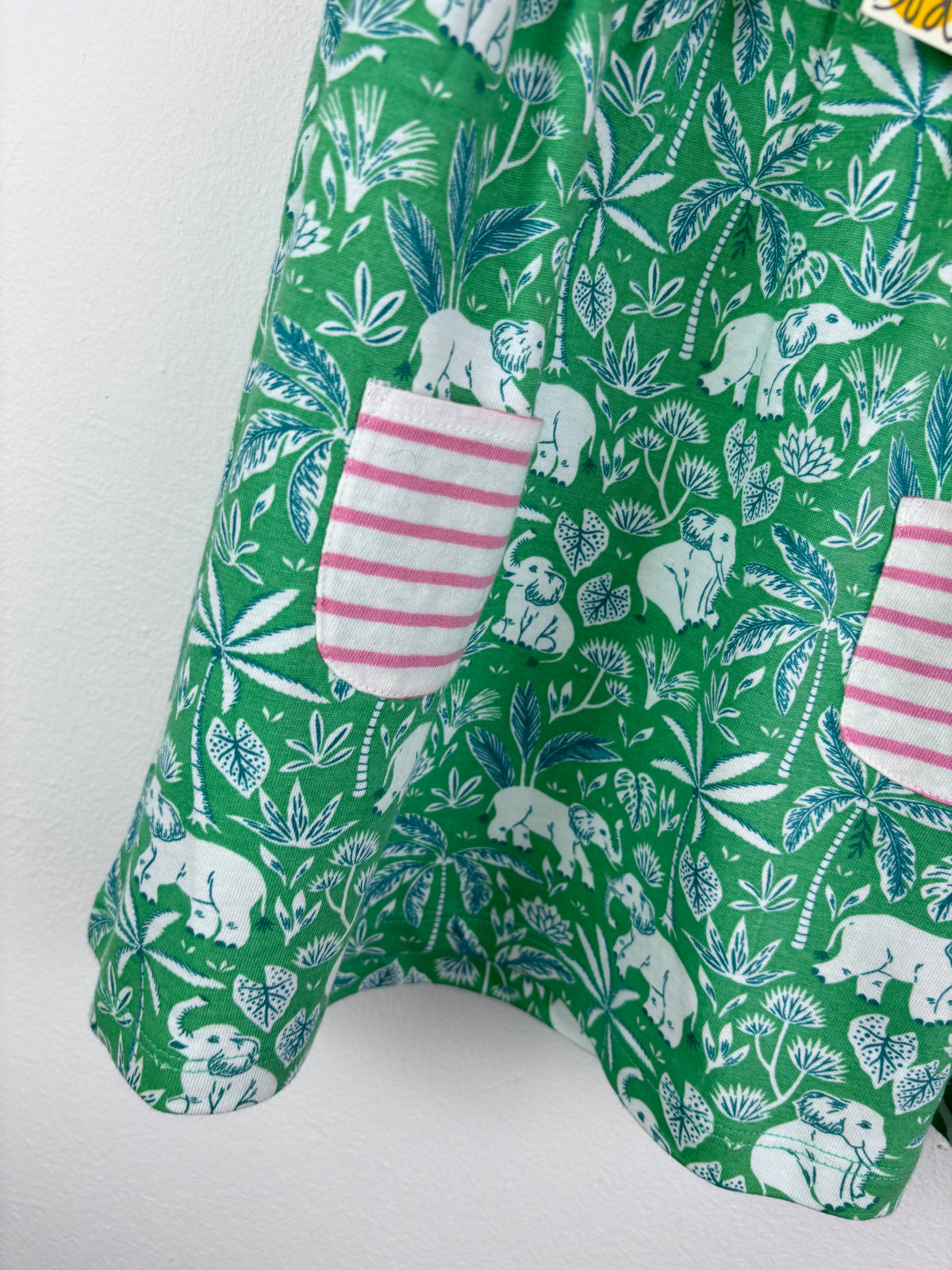 Boden Green Safari Dress and Bloomers Set 12-18 Months-Dresses-Second Snuggle Preloved