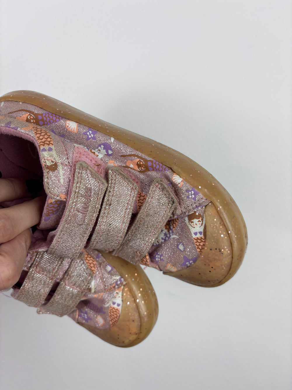 Clarks Pink Owl Trainers UK 10.5 F-Shoes-Second Snuggle Preloved