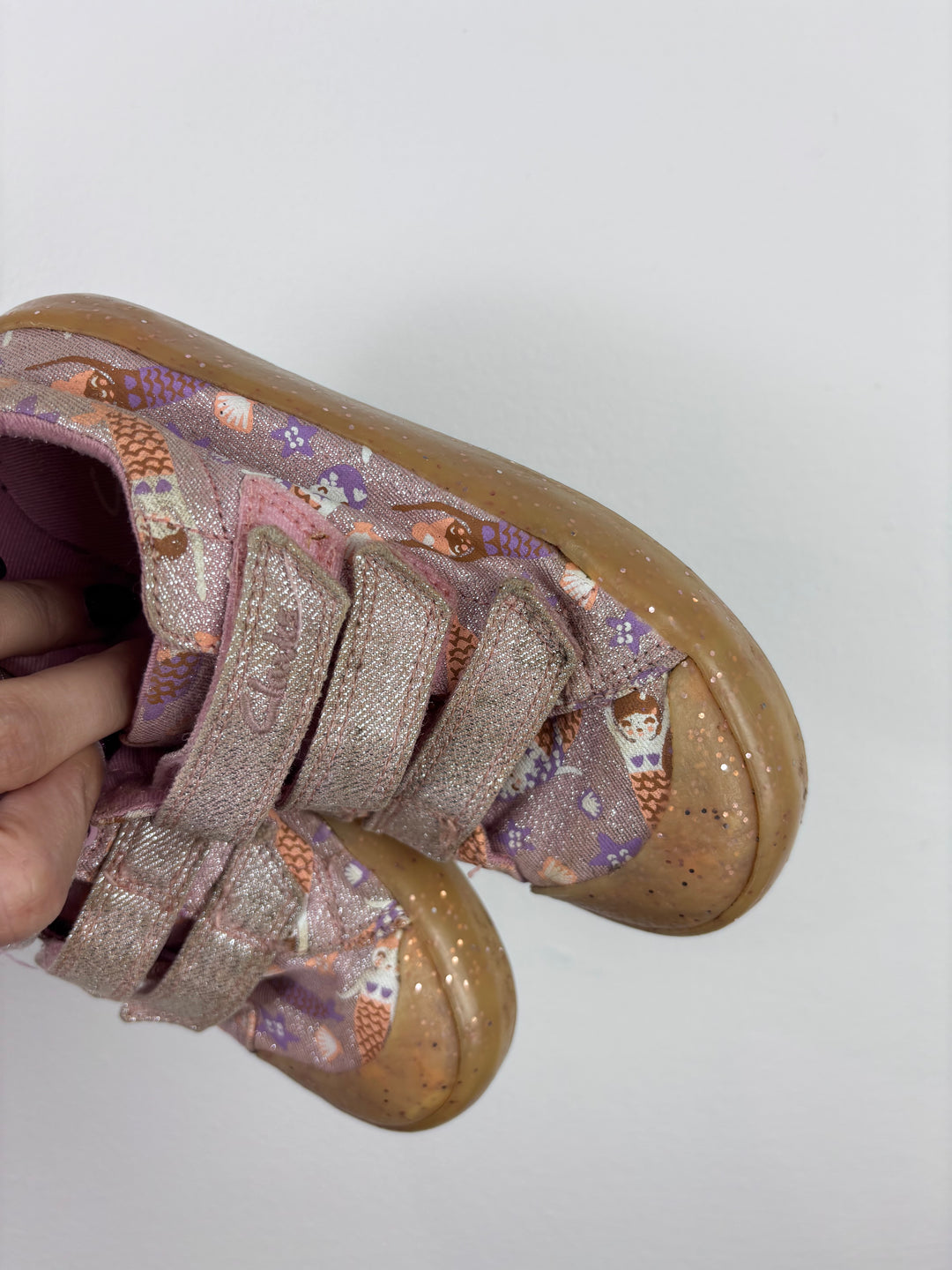 Clarks Pink Owl Trainers UK 10.5 F-Shoes-Second Snuggle Preloved