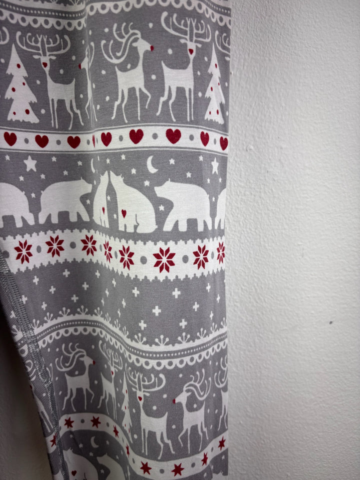 Polarn O. Pyret Grey Nordic Print Pyjamas 6-7 Years